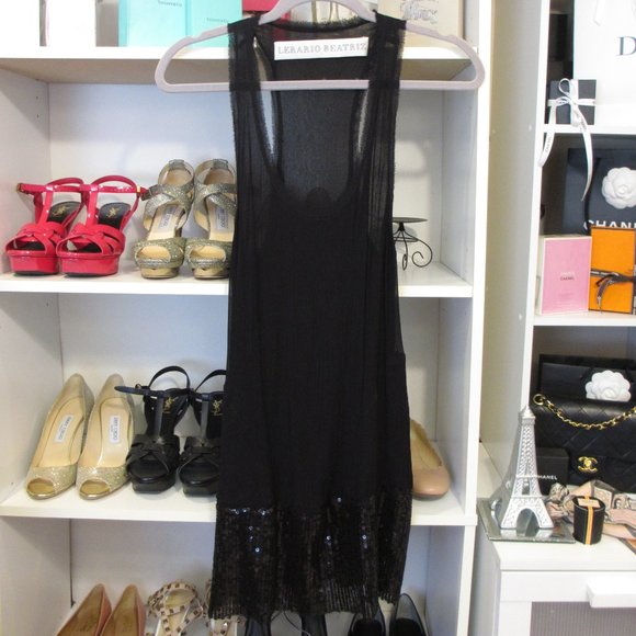 Lerario Beatriz Designer Black top with sequin - Picture 6 of 6